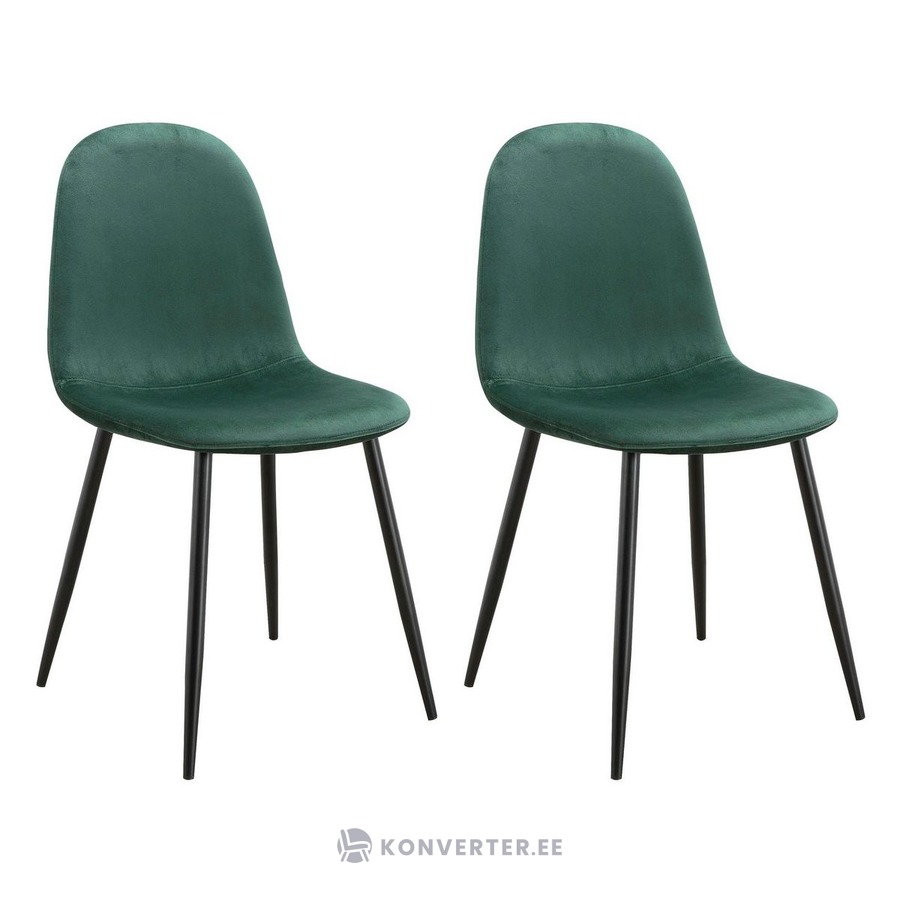 Dark green velvet dining chair eadwine healthy Konverter Sisustuskeskus