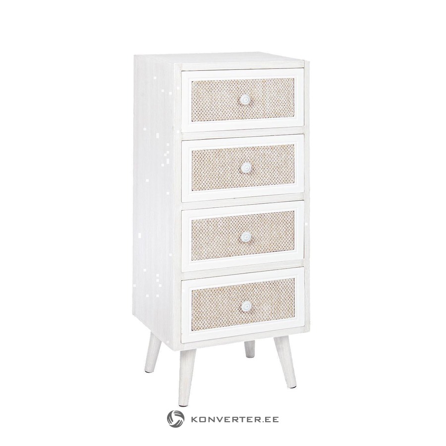 White narrow design chest of drawers (celeste) whole, in a box - Konverter  Outlet