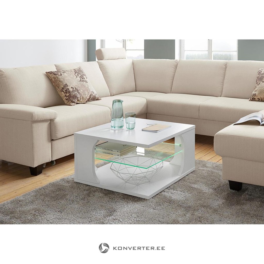 white led light coffee table