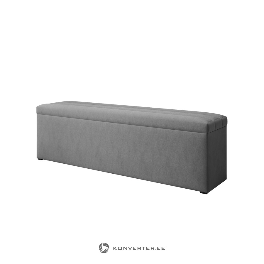 Bench (exupery) interieurs 86 light gray, velvet, 47x34x180 Konverter Sisustuskeskus